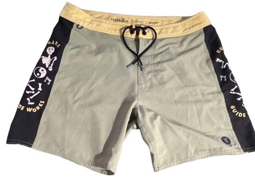Roark The Passage Guide Works Boardshorts Sage Green Size 33